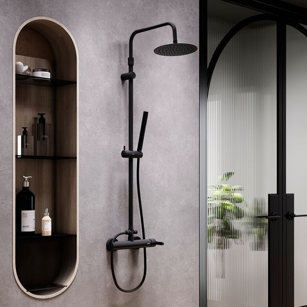 Душова система Damixa Scandinavian Pure 936710300 (чорна) 936710300 фото