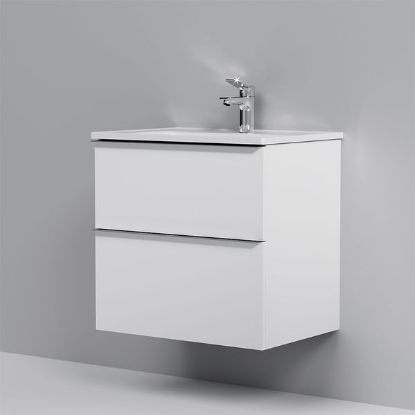 Тумба с раковиной Am.Pm X-Joy S MTA-FHX0652WG-WCC0652WG (65 см, белая глянцевая, подвесная) MTA-FHX0652WG-WCC0652WG фото