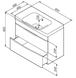 Тумба с раковиной подвесная, 80 см AM.PM M80-FHX0802-WC0802-38 Like M80-FHX0802-WC0802-38 фото 10