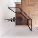 Душова кабіна 90x90 см Am.Pm Gem 5-corner Pivot W90UG-405-9090-BT (без піддону скло прозоре, профіль чорний матовий) W90UG-405-9090-BT фото 4