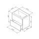 Тумба с раковиной Am.Pm Gem MGA-FHX06022WG-WCC0602WG (60 см, белая глянцевая, подвесная) MGA-FHX06022WG-WCC0602WG фото 7