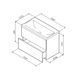 Тумба с раковиной Am.Pm Gem MGA-FHX07522WG-WCC0752WG (75 см, белая глянцевая, подвесная) MGA-FHX07522WG-WCC0752WG фото 7