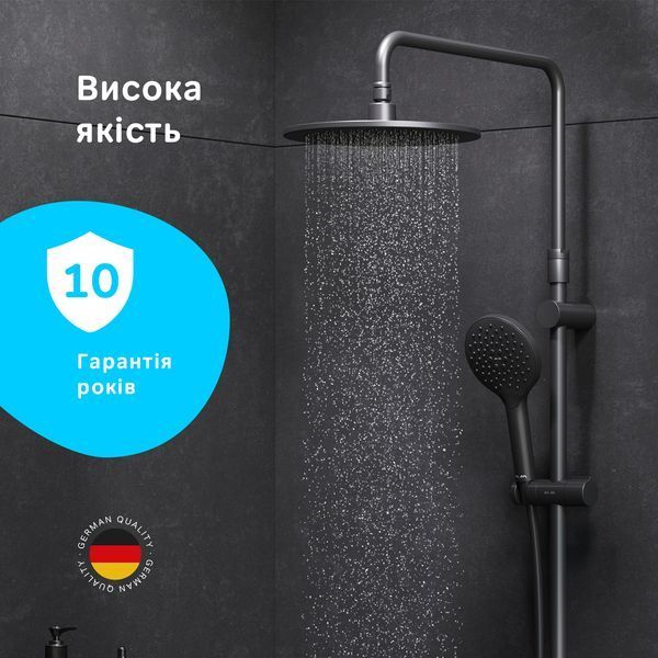 Душевая система ShowerSpot с термостатом, черный AM.PM F0780422 Like F0780422 фото