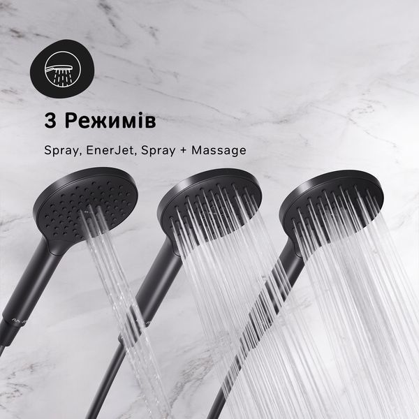 Душевая система ShowerSpot с термостатом, черный AM.PM F0780422 Like F0780422 фото