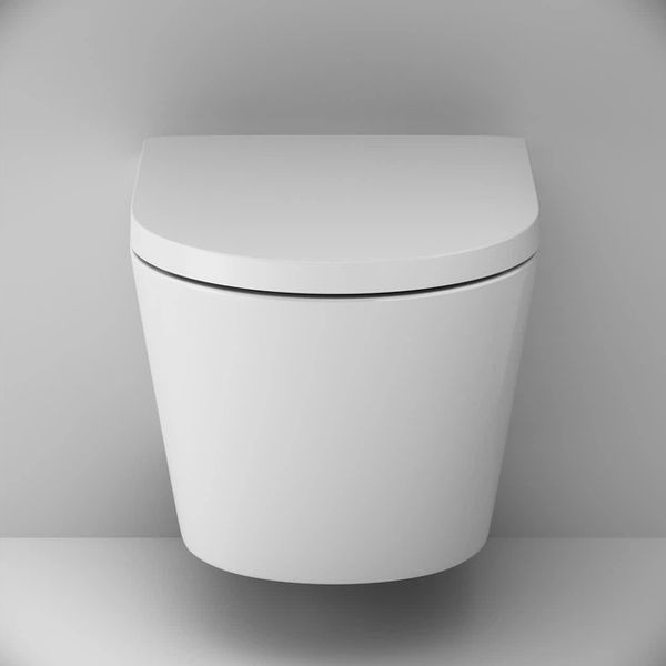 Безободковый подвесной унитаз Am.Pm Flash AquaSpin CNA1901SC (воронкообразный, с сиденьем) CNA1901SC фото
