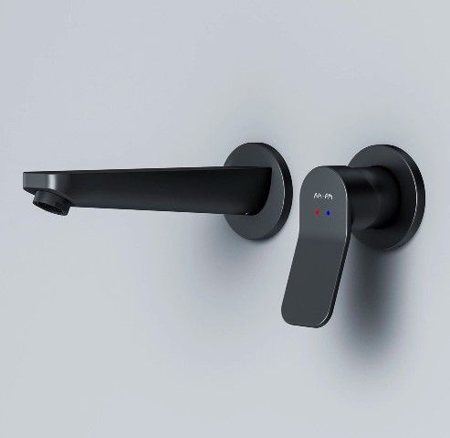 Смеситель для раковины, монтируемый в стену, черный AM.PM F85A72622 X-Joy F85A72622 фото