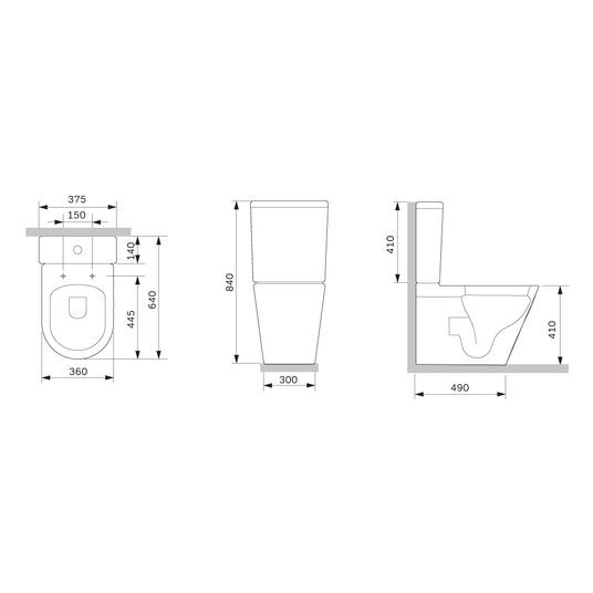 Купить Унитаз-компакт Am.Pm Func Rimless CFA8600SC с сиденьем Soft