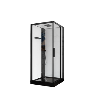 Душевой бокс Damixa Gala Square Pivot 53WC-404-090BT (90x90 см, с черным поддоном Slim) 53WC-404-090BT фото