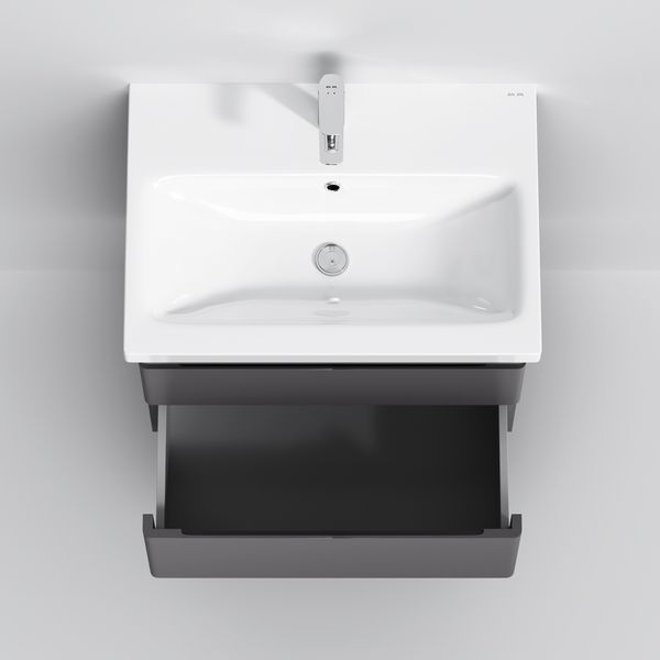 Тумба с раковиной, подвесная, 60 см AM.PM M93A-FHX0602-WC0602GM38 Hit M93A-FHX0602-WC0602GM38 фото