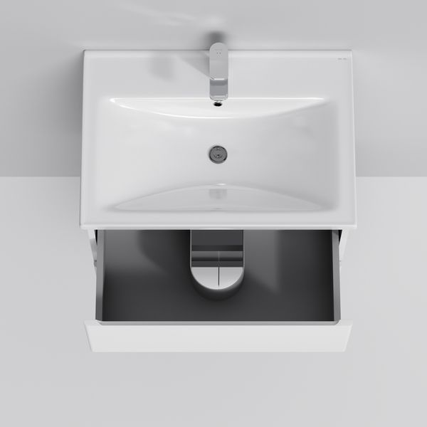 Тумба с раковиной, подвесная, 65 см, 1 ящик, 2 дверцы AM.PM M85-FHX0653-WC0653WG38 X-Joy M85-FHX0653-WC0653WG38 фото