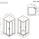 Душова кабіна Am.Pm Gem Square Slide W90UG-403-9090MT (90x90 см, прозоре скло, профіль матовий хром) W90UG-403-9090MT фото 11