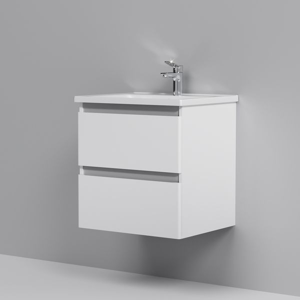 Тумба с раковиной, подвесная, 55 см, 2 ящика AM.PM M85-FHX0552-WC0552WG38 X-Joy M85-FHX0552-WC0552WG38 фото