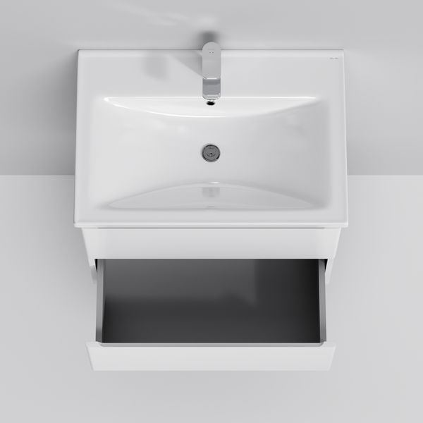 Тумба с раковиной, подвесная, 65 см, 2 ящика AM.PM M85-FHX0652-WC0652WG38 X-Joy M85-FHX0652-WC0652WG38 фото