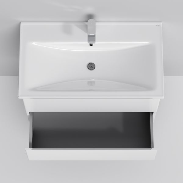 Тумба с раковиной, подвесная, 80 см, 2 ящика AM.PM M85-FHX0802-WC0802WG38 X-Joy M85-FHX0802-WC0802WG38 фото