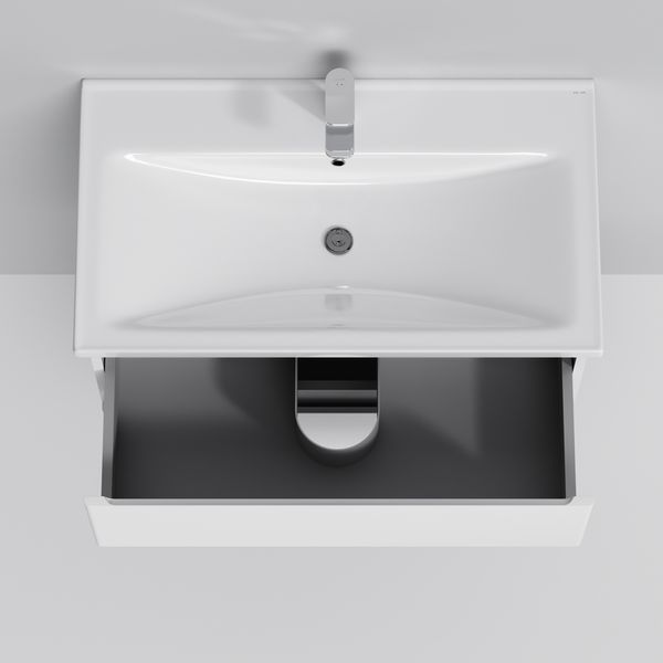 Тумба с раковиной, подвесная, 80 см, 2 ящика AM.PM M85-FHX0802-WC0802WG38 X-Joy M85-FHX0802-WC0802WG38 фото