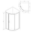 Душевое ограждение 90x90 см, без поддона AM.PM W83UG-315-090MT Like