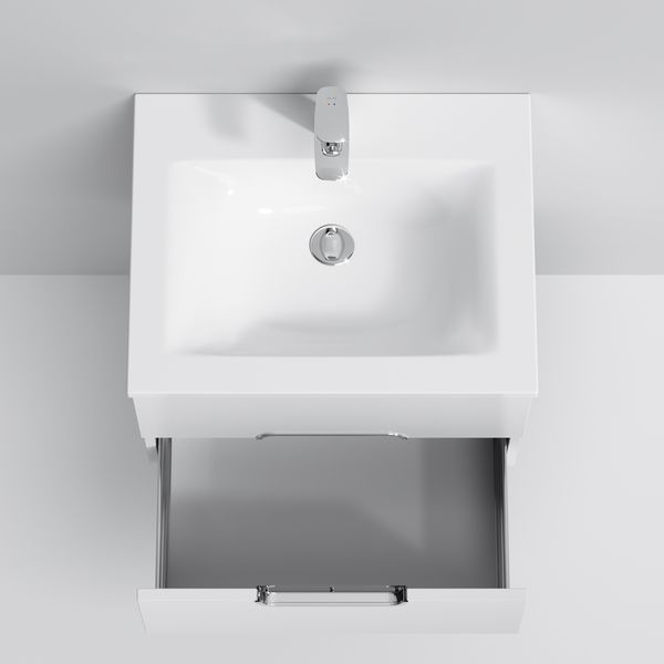 Тумба с раковиной подвесная, 60 см AM.PM M70-FUX0602-WC0602-38 Spirit M70-FUX0602-WC0602-38 фото
