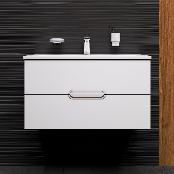 Тумба с раковиной подвесная, 80 см AM.PM M70-FUX0802-WC0802-38 Spirit M70-FUX0802-WC0802-38 фото