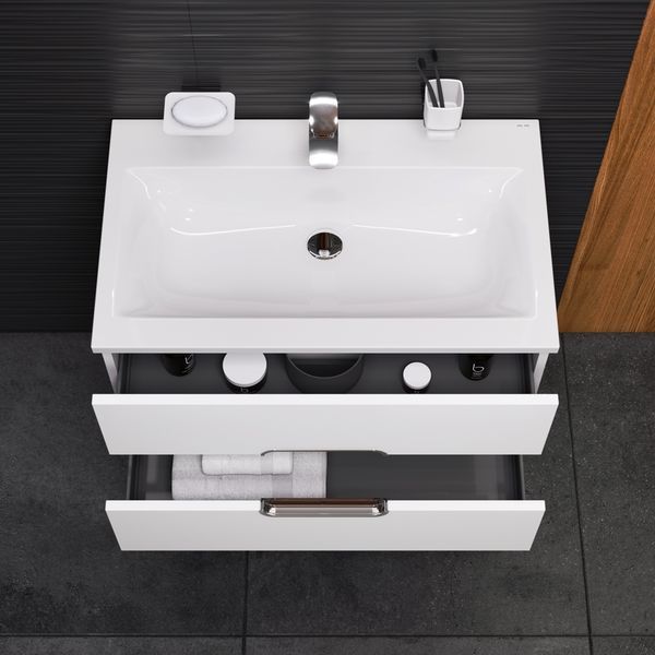 Тумба с раковиной подвесная, 80 см AM.PM M70-FUX0802-WC0802-38 Spirit M70-FUX0802-WC0802-38 фото