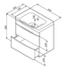 Тумба с раковиной подвесная, 65 см AM.PM M80-FHX0652V-WC0652-38 Like M80-FHX0652V-WC0652-38 фото 9
